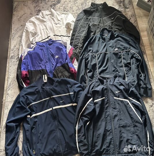 Винтажная ветровки олимпийки nike adidas