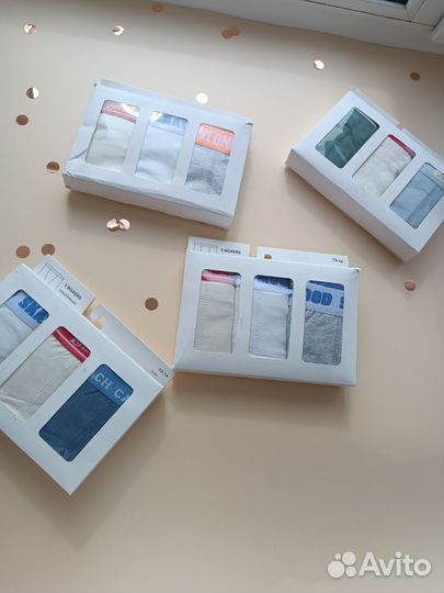 Трусы 3 шт для мальчика 164 новые