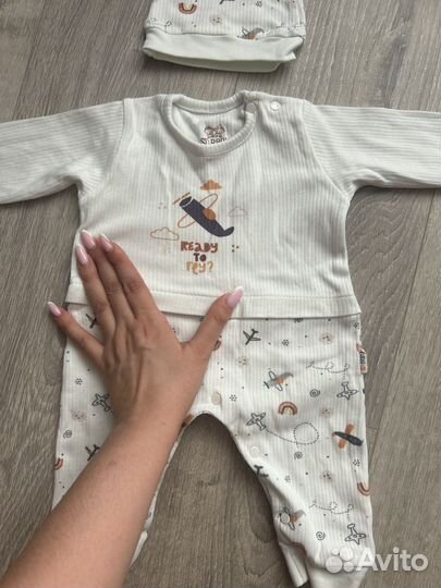 Слип и шапочка для младенца