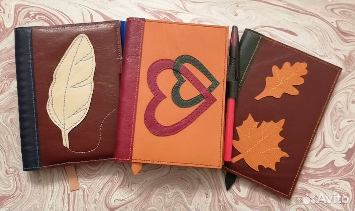 Обложка для ежедневника из кожи