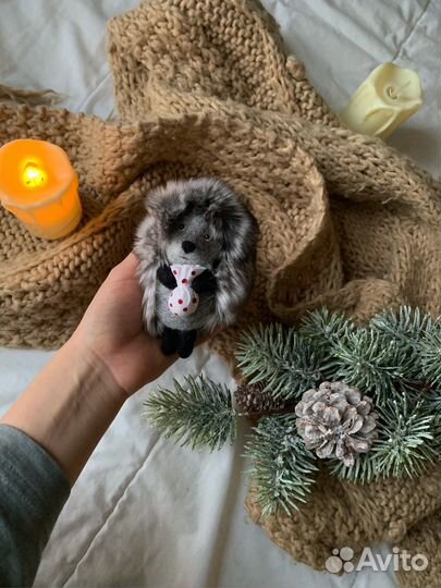 Ежик в тумане,валяние, игрушка из шерсти