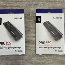 SSD samsung 980 PRO 1/2 tb новый heatsink