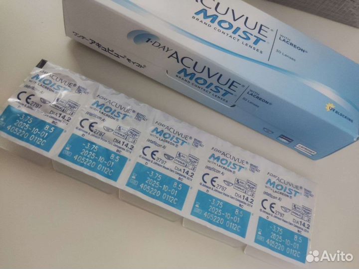 Линзы 1 day Acuvue moist