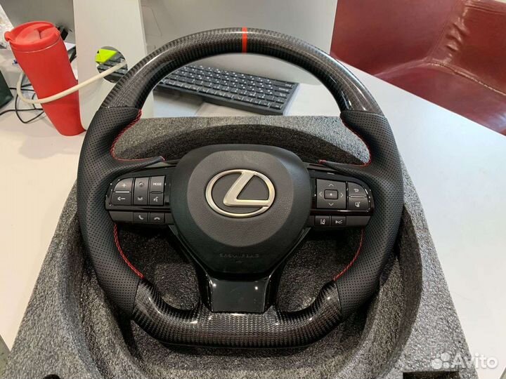Руль Lexus LX570 450D Карбон с анатомией 2007-2015