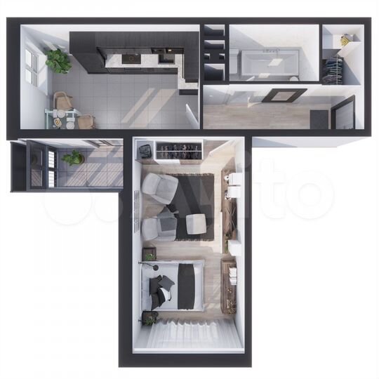 1-к. квартира, 45,2 м², 5/16 эт.