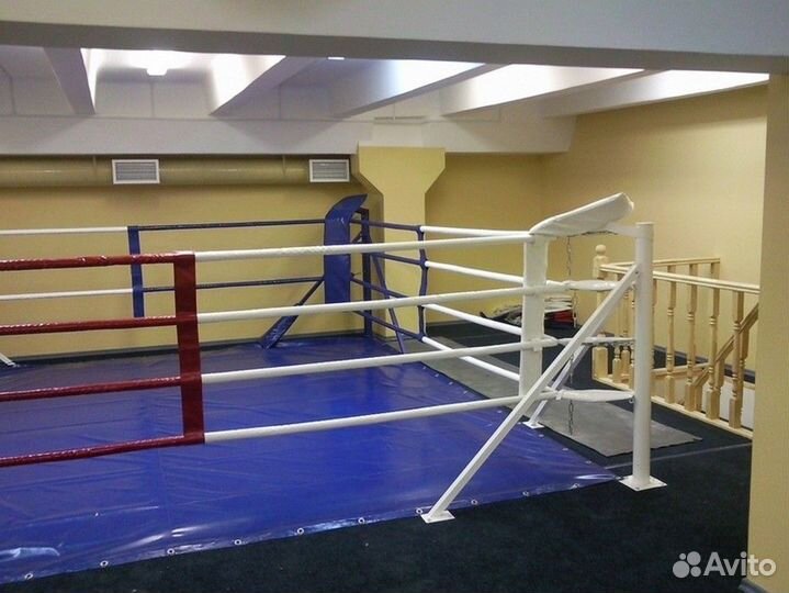 Ринг боксёрский на упорах 7х7 м, боевая зона 6х6 м, монтажная площадка 7х7 м Pioner A12557