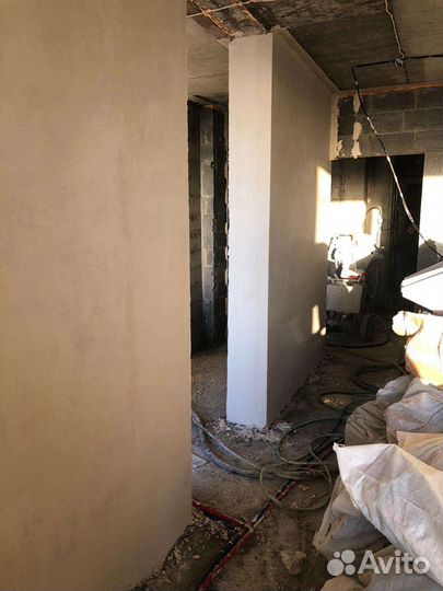 Штукатурка стен под обои