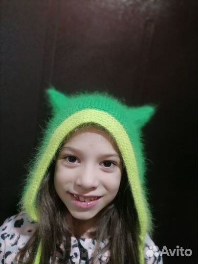 Шапка чепчик с ушками