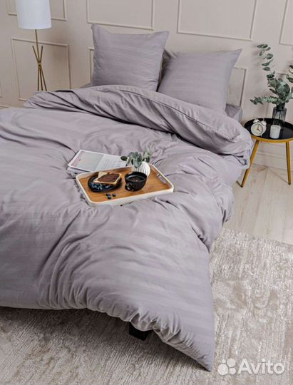 Постельное белье однотонное как в отеле полисатин