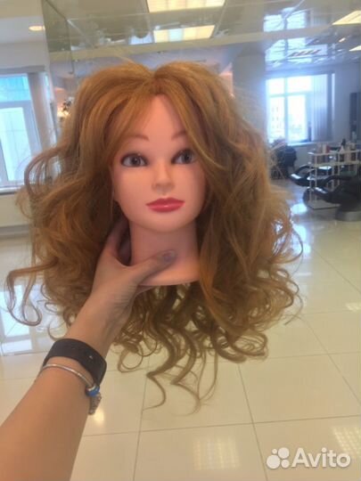 Учебная голова - манекен для причесок+штатив новый