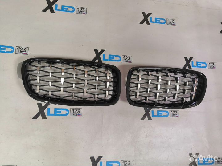 Решетки радиатора BMW F30 F 30 стиль Diamond хром