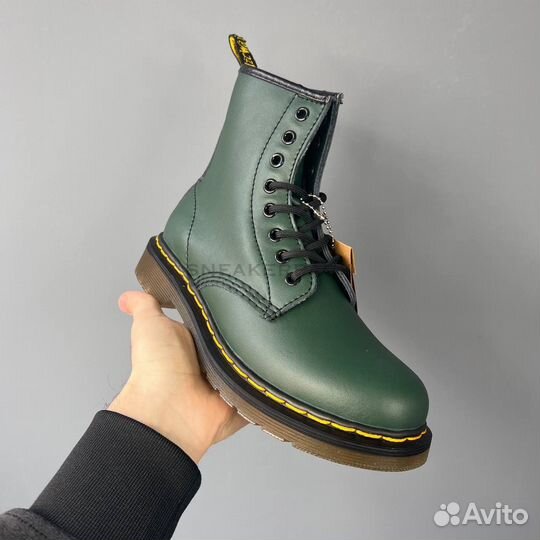 Ботинки Dr Martens 1460 зеленые унисекс 38-48