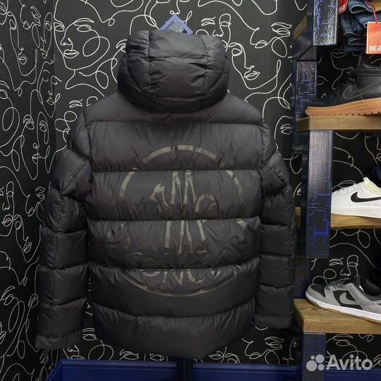 Moncler Matt lux Qr code пуховик зимняя куртка