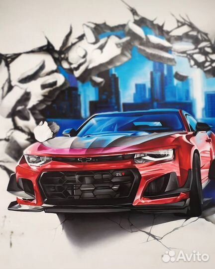 Роспись стен,фасадов,граффити на заказ в Москве