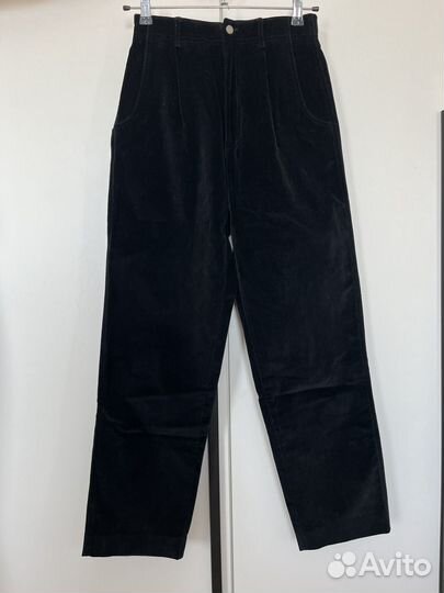 Бархатные брюки черные Calvin Klein размер 40-42