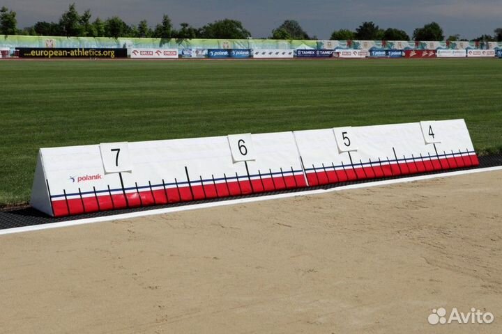 Указатель расстояний для прыжков в длину и тройного прыжка универсальный, с цифрами, из пеноматериал