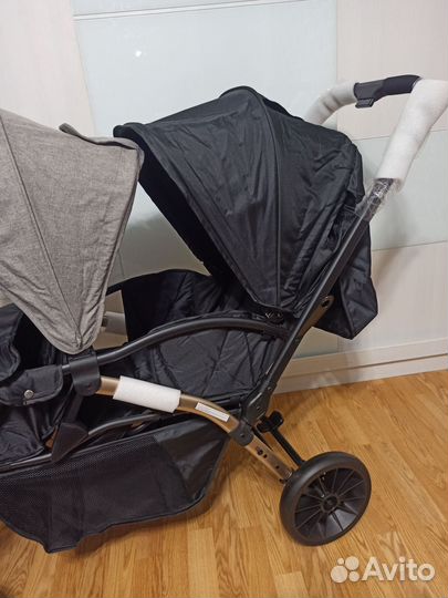 Детская коляска для двойни новые Luxmom 3201 доста