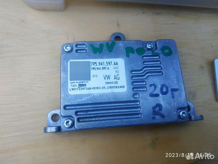 6N5941006A volkswagen polo 6 LED запчасти фары