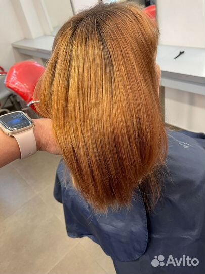 Модель на стрижку и окрашивание