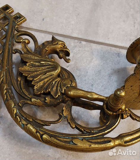Старинные канделябры/подсвечники Гриффон