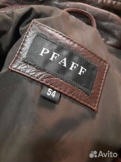 Кожаная куртка 54р мужская