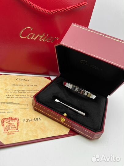 Браслет cartier love с отверткой