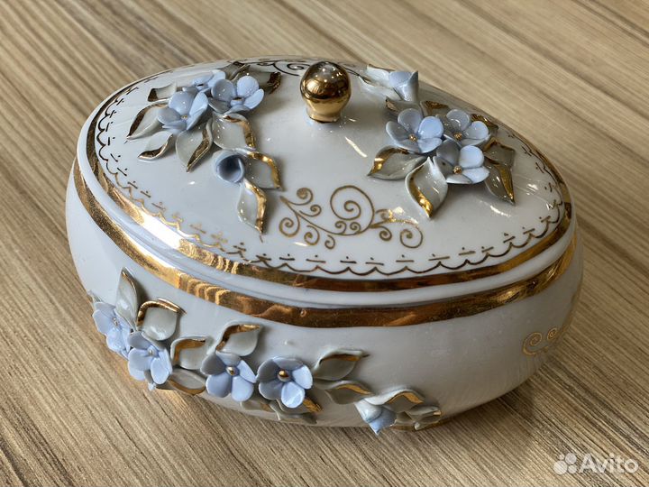 Шкатулка СССР фарфор