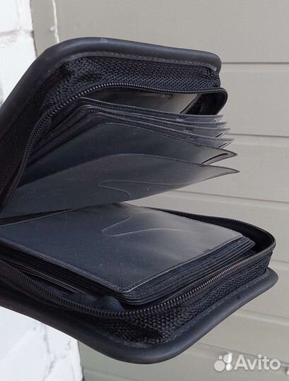 Сумка для cd дисков бирюзовая, бу