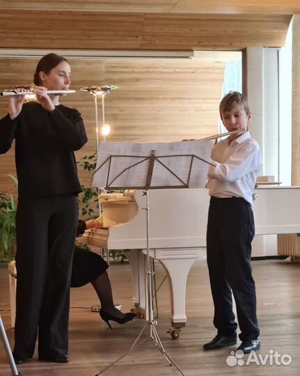 Уроки флейты, сольфеджио