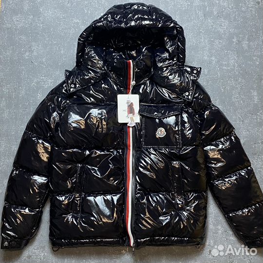 Пуховик moncler maya глянцевый