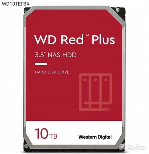 Диск HDD WD Red Plus SATA III (6Gb/s) 3.5