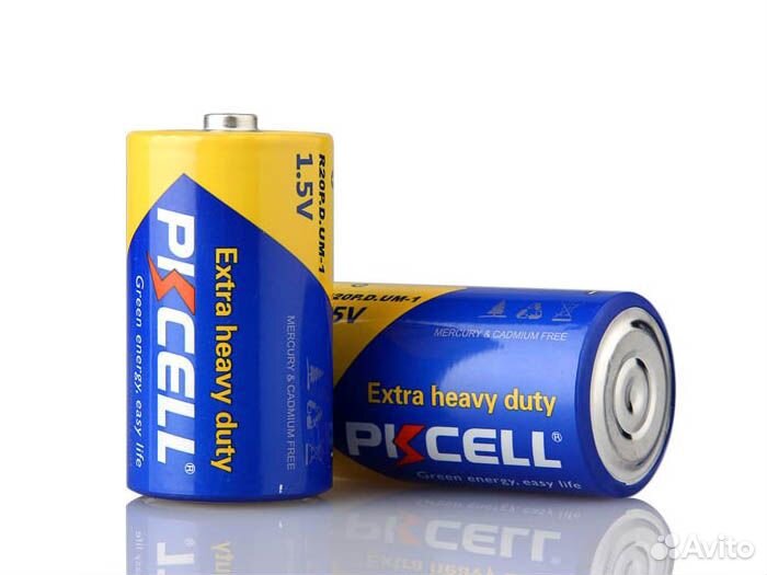 Солевой элемент питания Pkcell R20P-2B тип - D(R2