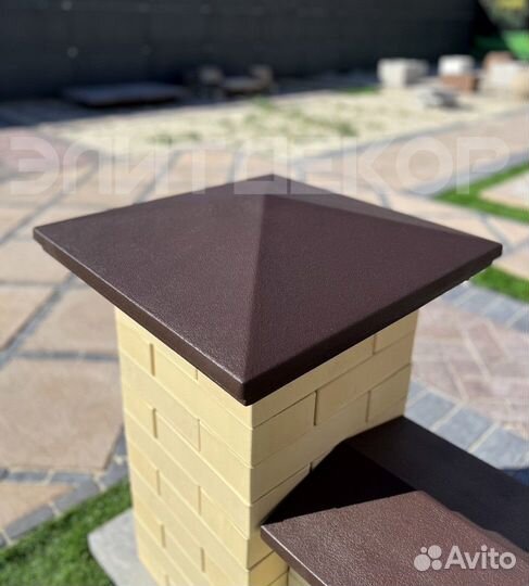 Колпаки на столбы забора