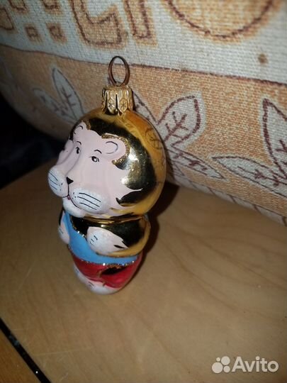 Елочная игрушка лев