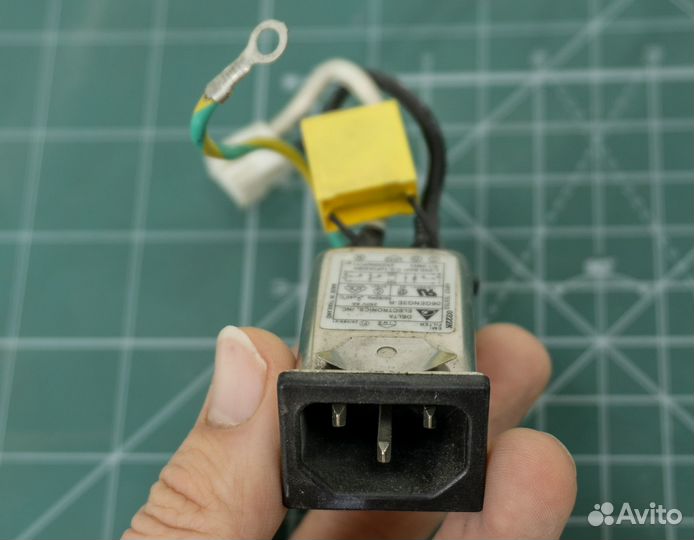 Разъем питания C14,с фильтром - Delta 06geng3E-R