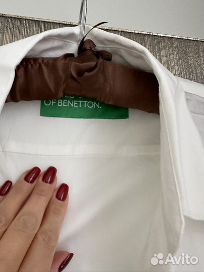 Рубашка базовая benetton женская M,XL