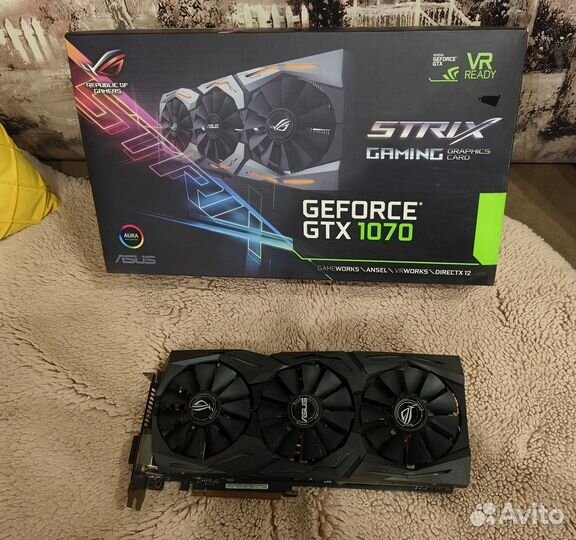 Видеокарта Asus Geforce GTX 1070 8Gb