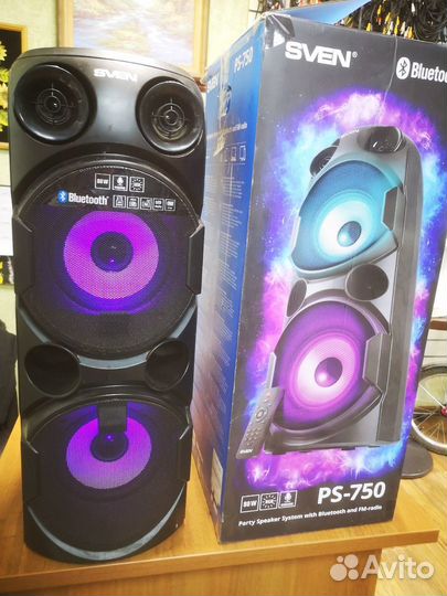 Портативная колонка Sven Bluetooth, FM, USB, micro