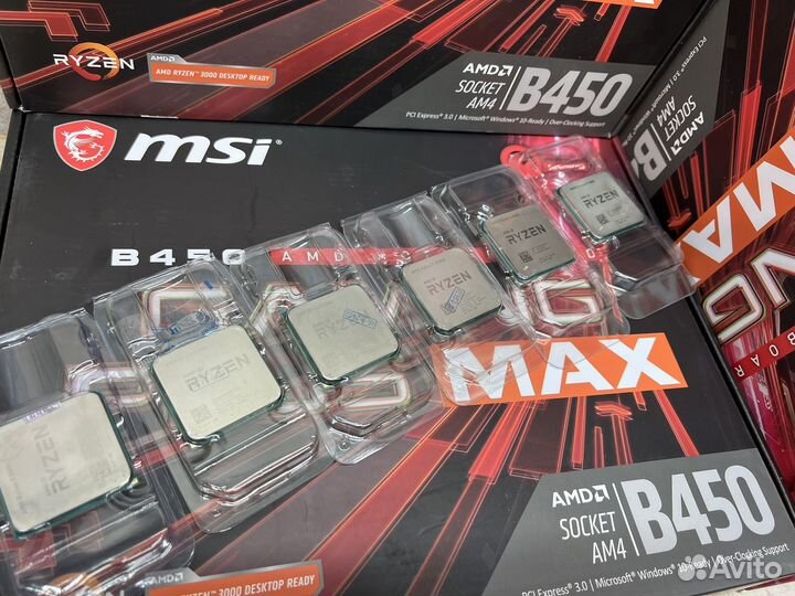 Комплект MSI B450 gaming plus MAX + Ryzen 5 / 7