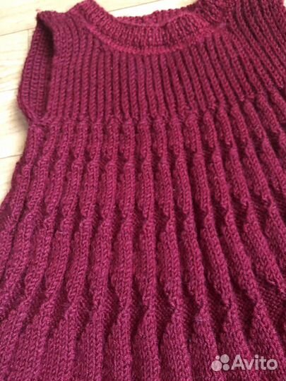 Вязанная шапка и платье