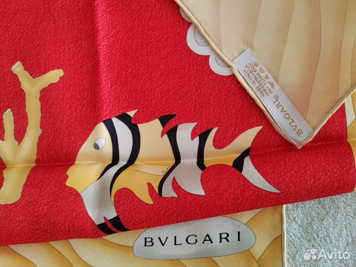 Bvlgari шелк новый платок