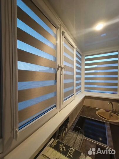 Жалюзи Рулонные шторы на балкон