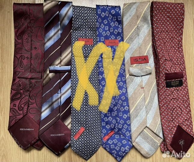 Kiton, Brioni, Louis Vuitton, Etro галстуки