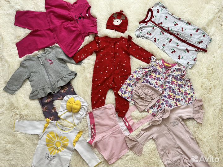 Детские вещи пакетом на девочку 68-74