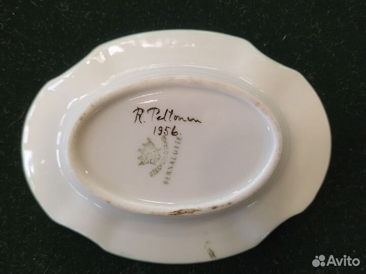 Антиквариат пепельница 1956 г. Фарфор Bernadotte