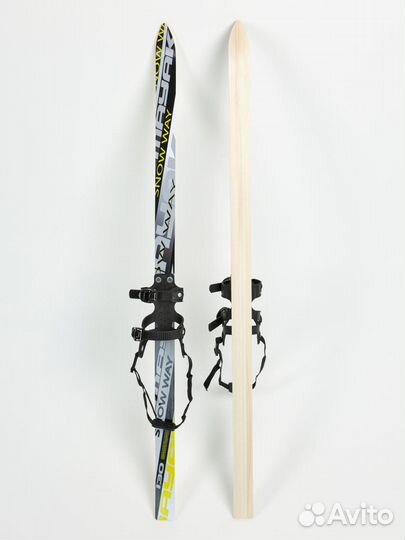 Детский лыжный комплект с креплениями