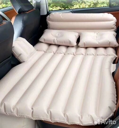 Надувной матрас в машину Люкс со спинкой и насосом