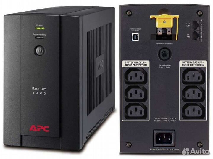 Ибп APC Back-UPS bx1400ui