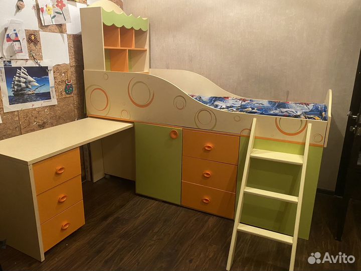 Кровать чердак