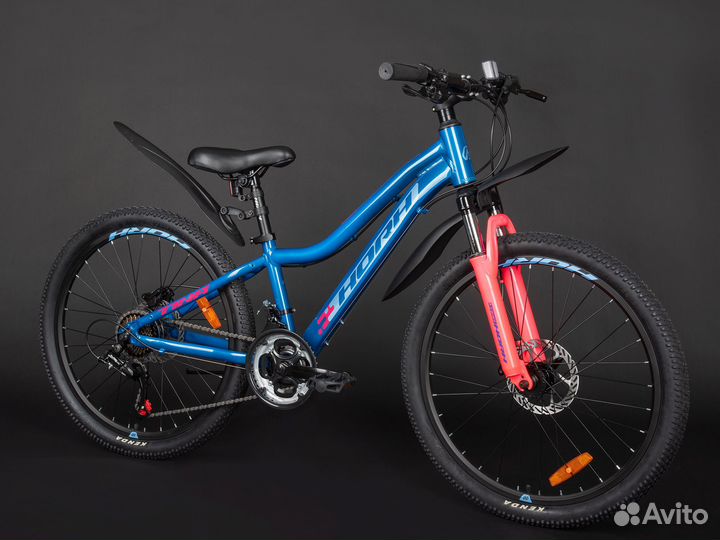 Велосипед horh tina tahd 4.0 24 (2023) Blue-Pink K